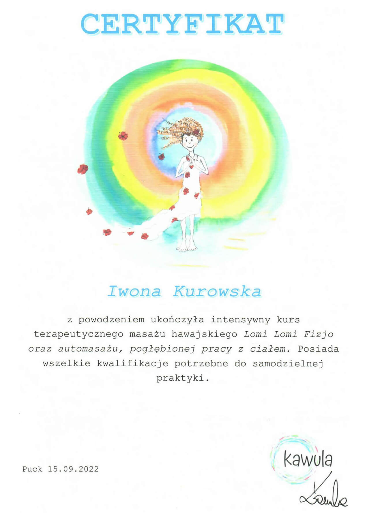 certyfikat_Kudowskie SPA Iwona Kurowska